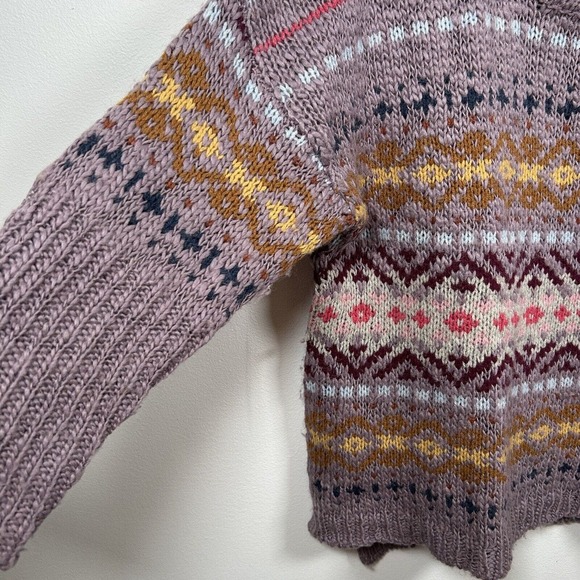 Sundance Lambswool Fair Isle Crewneck Sweater Nordic Colorful Striped L - Picture 2 of 6